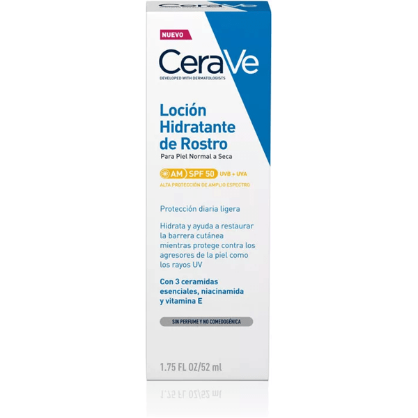 Cerave Hydraterende Gezichtslotion SPF50 52ml