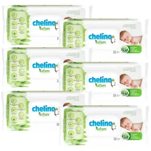 Chelino Nature Toalhetes Infantis 6x72 unidades