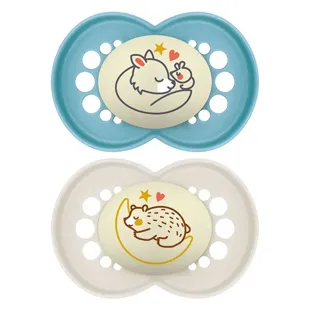 Ciucci MAM Original Night 18+ in silicone x2