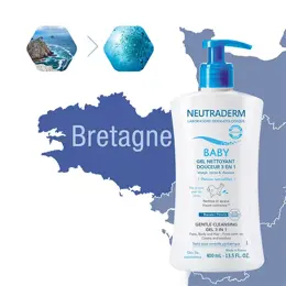 Neutraderm Baby Gel Nettoyant Douceur 3 en 1 400ml