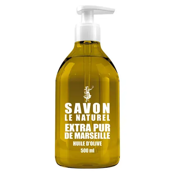 Savon Le Naturel Extra Pur de Marseille Huile d'Olive 500ml