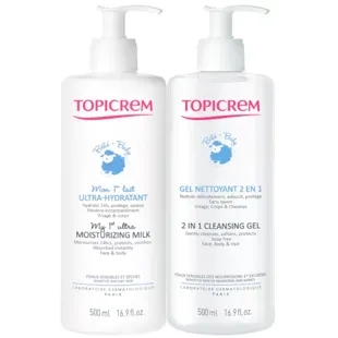Topicrem Baby Milk 500 ml + Gel 500 ml