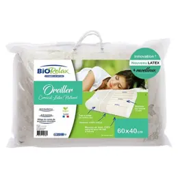 Biorelax Oreiller Cervical Latex 60cm x 40cm