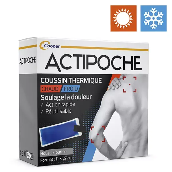 Actipoche Coussin Thermique Contractures Musculaires Moyen Modèle Gel