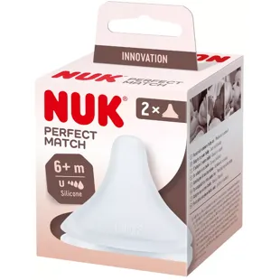 Nuk Perfect Match Universal Silicone Teats +6m 2 units