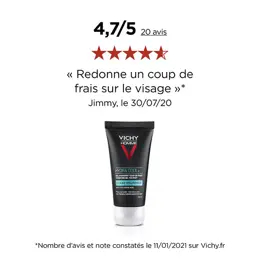 Vichy Homme Hydra Cool+ Gel Hydratant 50ml