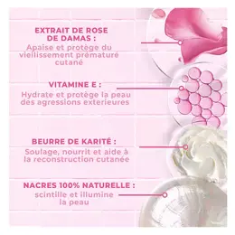 Energie Fruit Corps Lait Scintillant Monoï Rose & Argan Bio 200ml