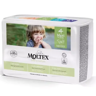 Moltex Pure & Nature Diapers Size 4 Maxi 9-15Kg 50uds