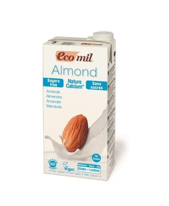 EcoMil Latte Mandorla Bio Con Calcio Senza Zucchero 1 L