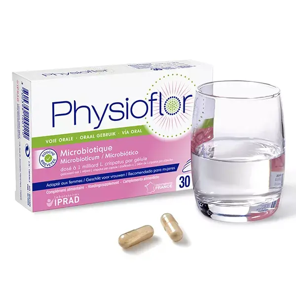 Saforelle Physioflor Complemento Flora Vaginal Probiótico Natural Vía Oral - 30 comprimidos