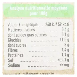 Babybio Desserts Végétaux Pot Brassé Avoine Banane Myrtille +6m Bio 2 x 130g