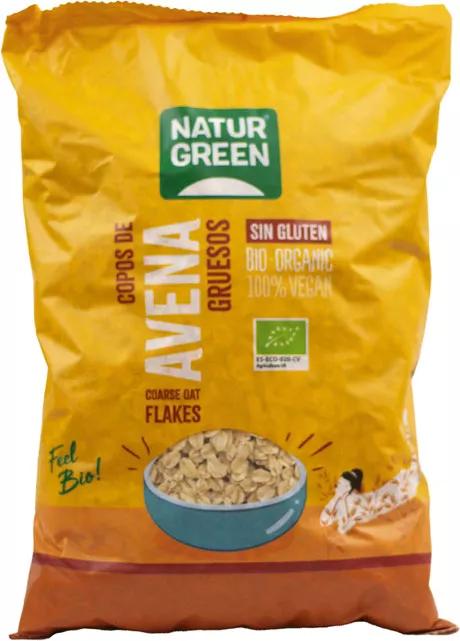 NaturGreen Fiocchi d&#39;avena densi biologici senza glutine 1 kg