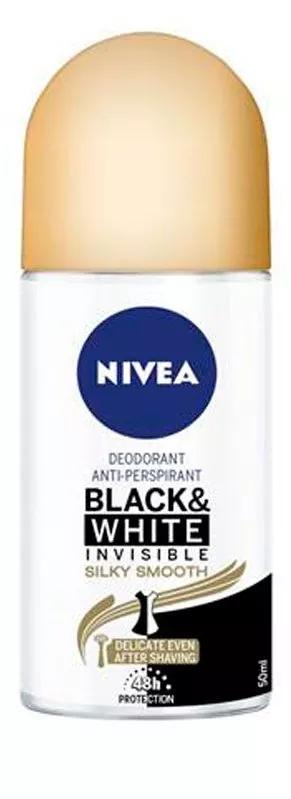 Nivea desodorizante Roll-On Black And White invisívelSilky Smooth 50ml