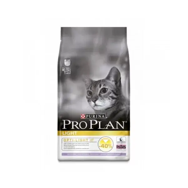 Purina Proplan Light OptiLight Alimento para Gatos de Pavo y Arroz 1,5kg