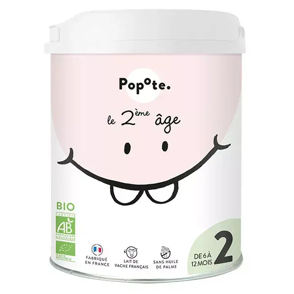 Popote Leche ecológica 2ª Edad 800g