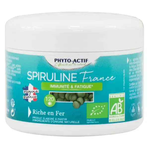 Phytoactif Spiruline France Bio 120 comprimés