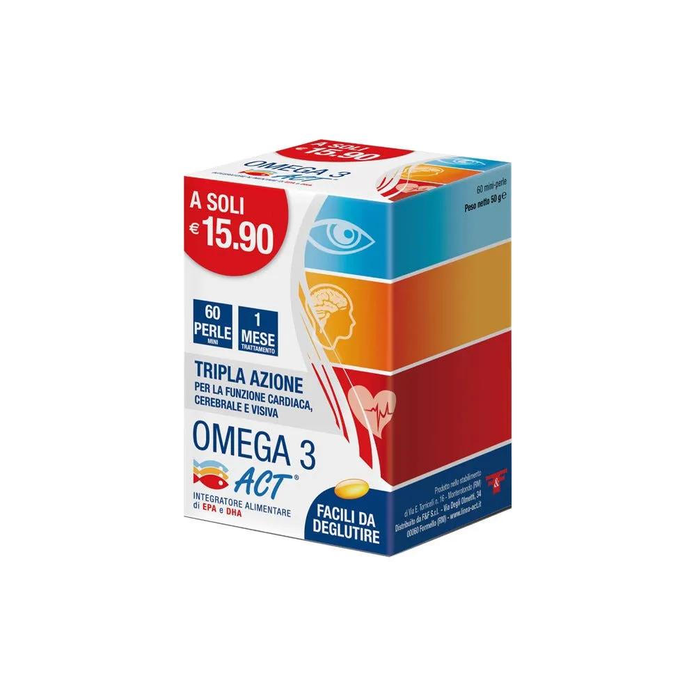 Omega 3 Act Integratore 60 Perle