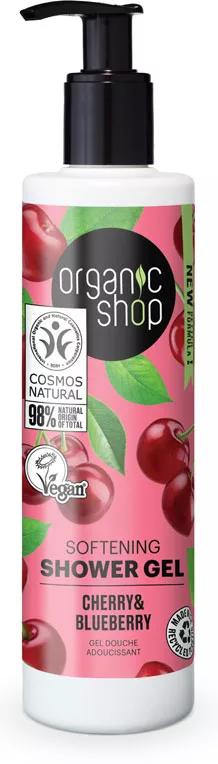 Bio-Shop Kirsche und Heidelbeere glättendes Duschgel 280 ml