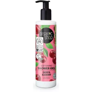 Bio-Shop Kirsche und Heidelbeere glättendes Duschgel 280 ml