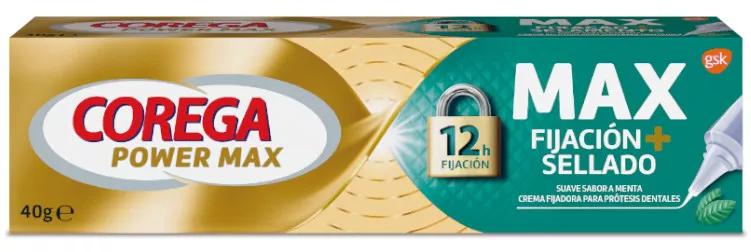 Corega Max Fixação + Selagem Sabor Menta 40 gr