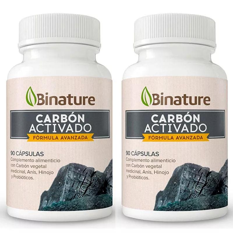 Binature Carvão Ativo Probiótico Vegetal 550mg 180 Comp