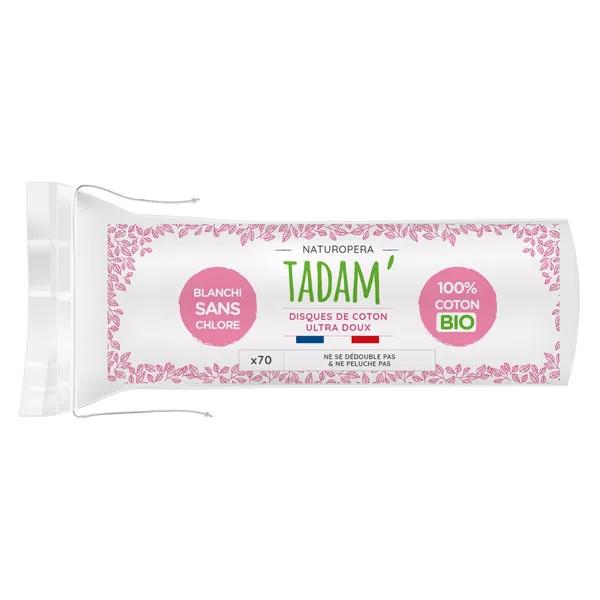 Tadam' Algodón Disco Redondo Bio 70 unidades