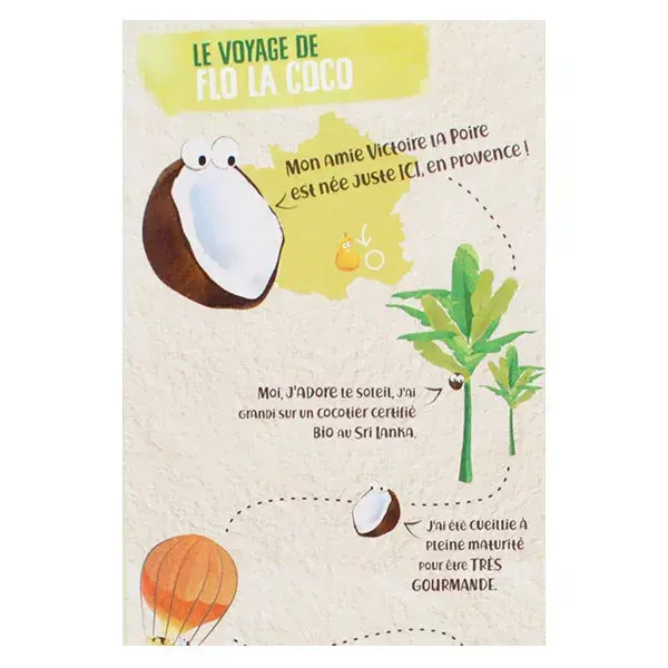 Vitabio Cool Fruits Gourdes Poire Banane Lait de Coco Bio Lot de 12 x 85g