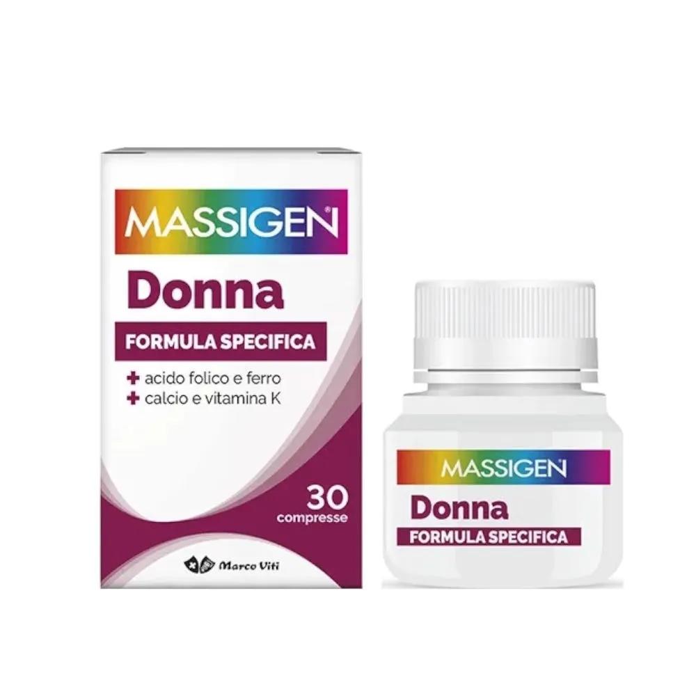 Massigen Donna Formula Specifica Integratore Vitamine e Minerali 30 Compresse