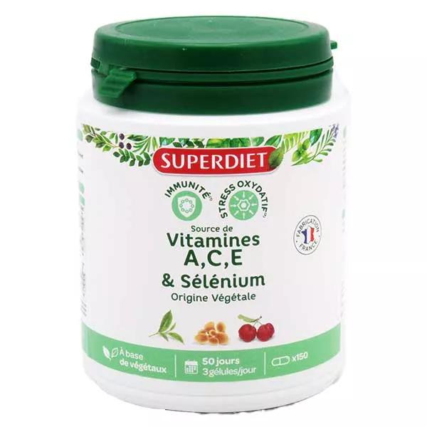 Superdiet Complexe Sélénium Vitamines A.C.E 150 gélules