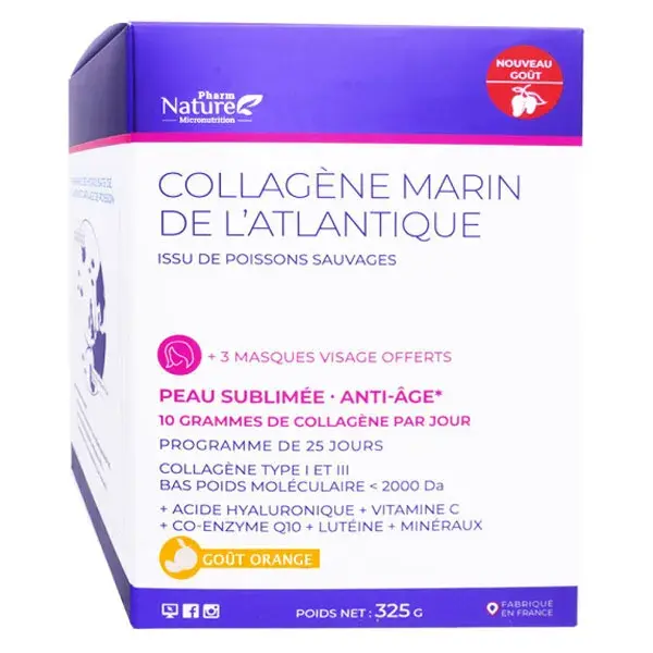 Pharm Nature Micronutrition Collagène Marin de L'Atlantique 325g