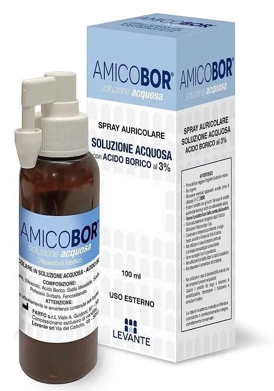 Amicobor Soluzione Acquosa Auricolare Spray 100 ml