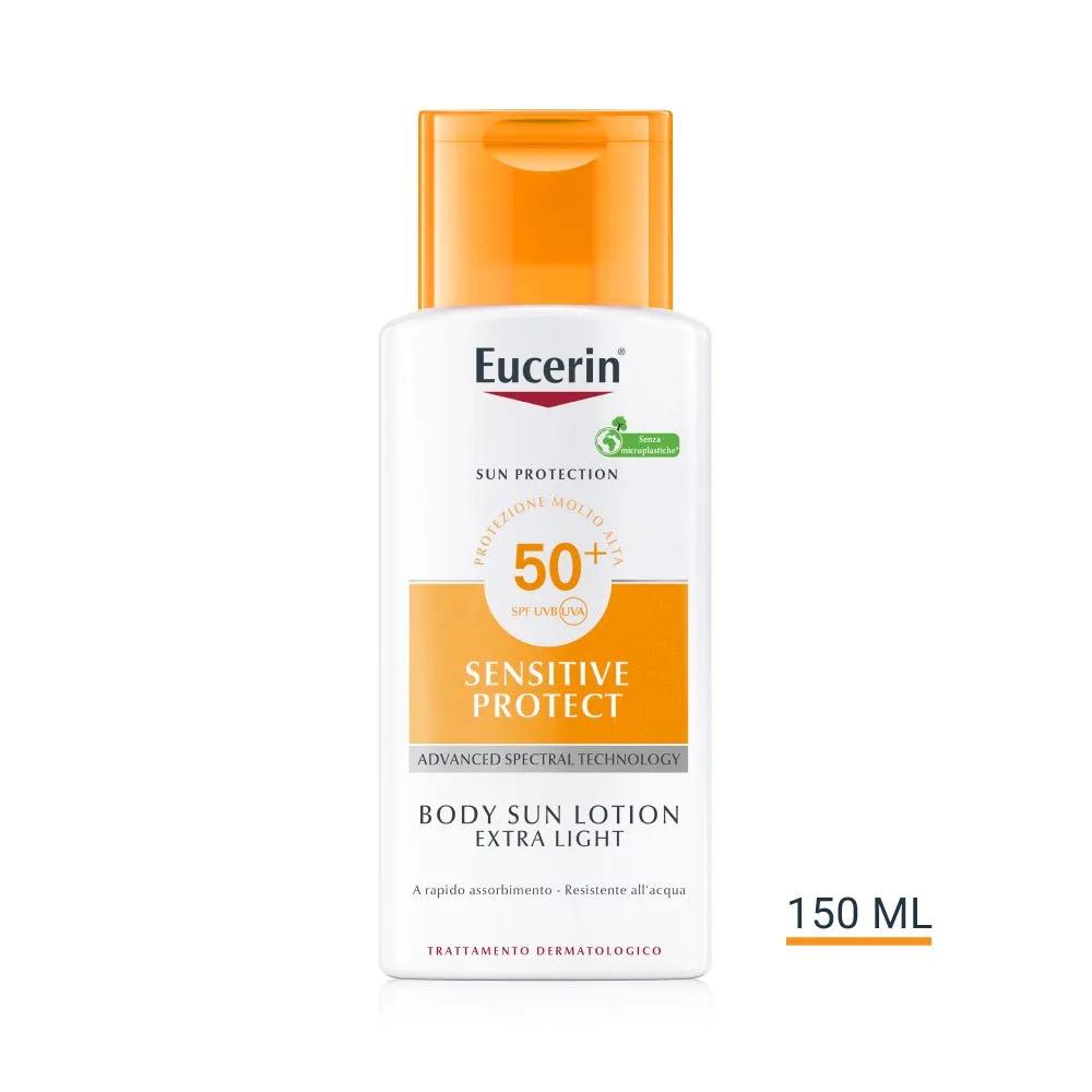 Eucerin Sun Crema Solare SFP 50+ Crema Sun Extra Leggera Protezione Corpo 150 ml