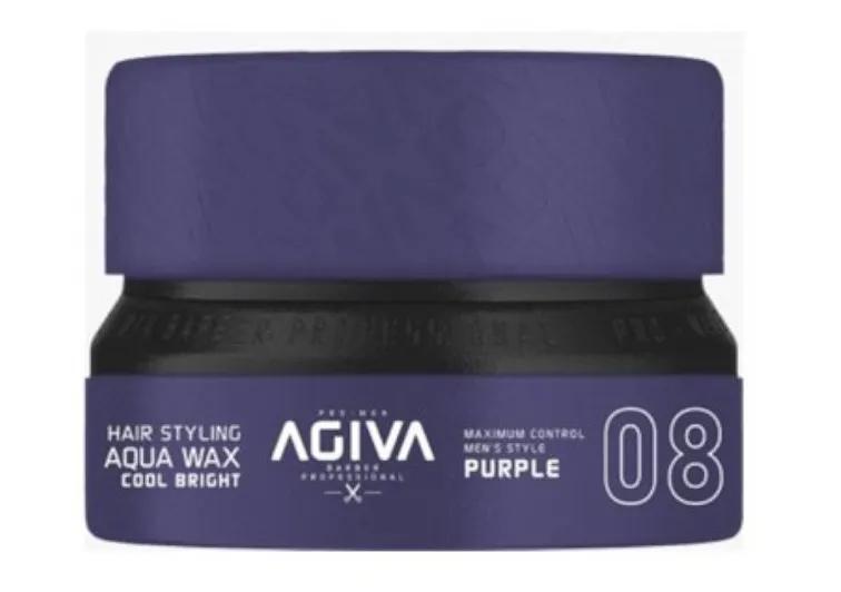 Agiva Hair Styling Aqua Wax Cool Bright Purple 08 155 ml