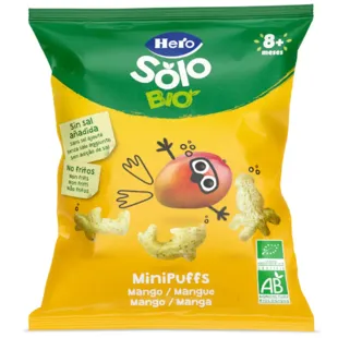 Snack de Manga Orgânica Hero Solo Bio MiniPuffs +8m 18 gr