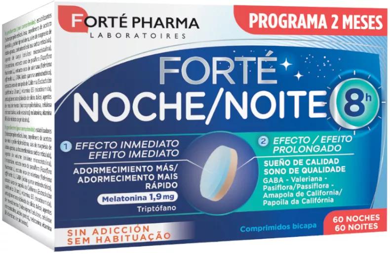 Forté Pharma Forté Noite 8h 60 Comprimidos Bicamada
