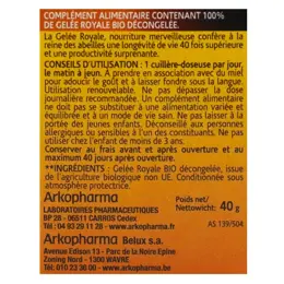 Arkopharma Arkoroyal Trésors de la Ruche Gelée Royale Bio 40g