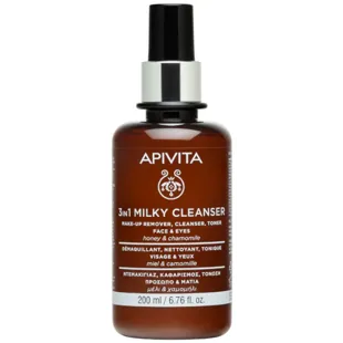 Apivita 3 en 1 Leche Limpiadora Rostro y Ojos 200 ml