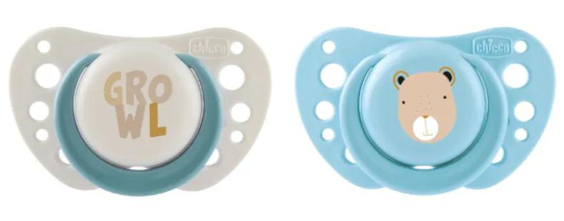 Chicco Air Sil Pacifier Blue 2-6m 2 pcs