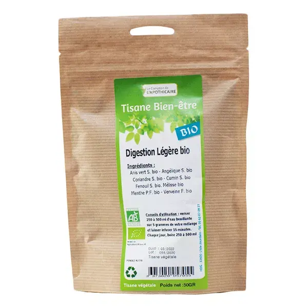 Comptoir de l'Apothicaire Tisane Digestion Légère Bio 50g