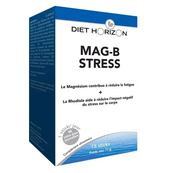 Diet Horizon Mag-B Stress Gusto Limone 15 sticks