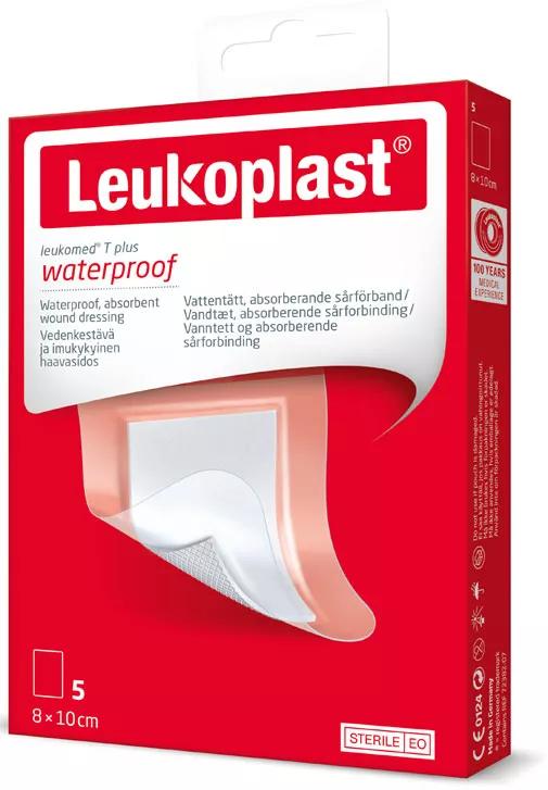 Leukomed T Plus 8 cm x 10 cm 5 unités