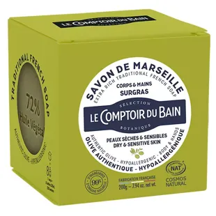 Le Comptoir du Bain Sapone Marsiglia Cube L'Authentique 200g