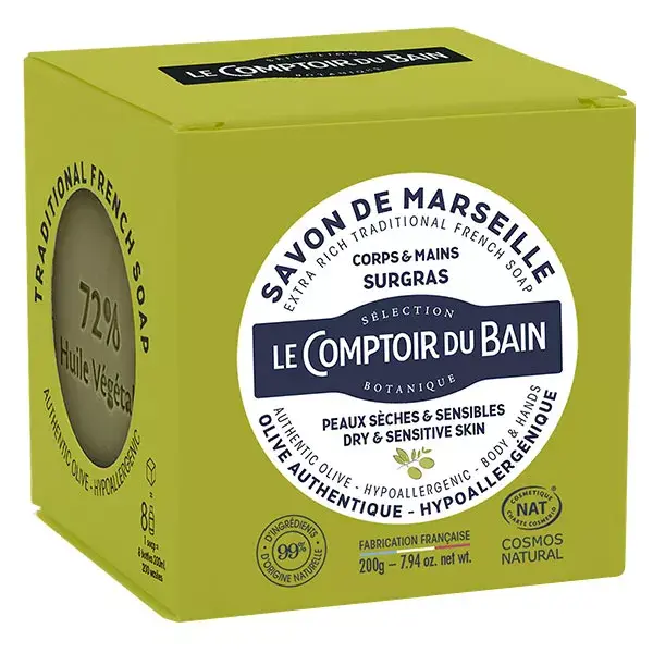 Le Comptoir du Bain Savon Marseille Cube L'Authentique 200g