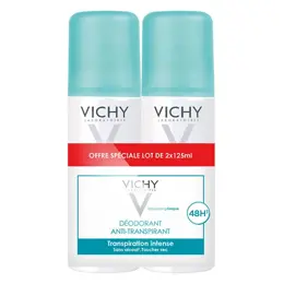 Vichy Déodorant Anti-Transpirant 48h Spray Lot de 2 x 125ml