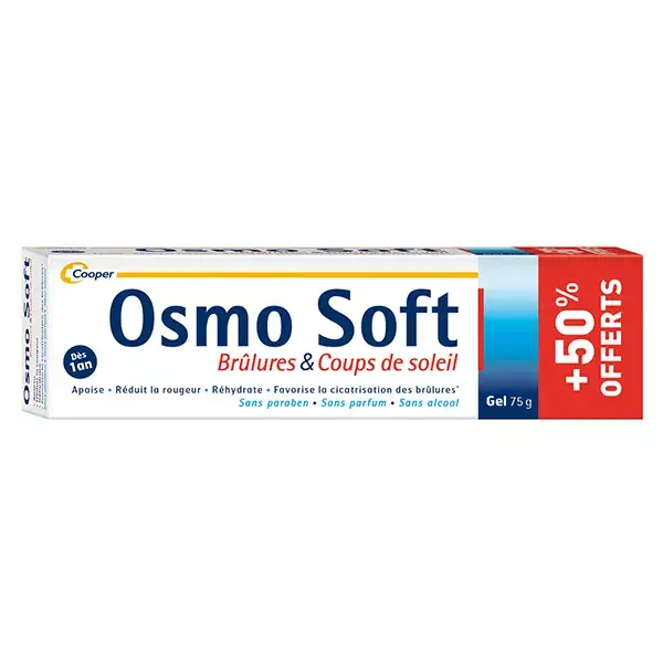 Osmo Soft Brûlures et Coups de Soleil Gel 50g + 50% Offert