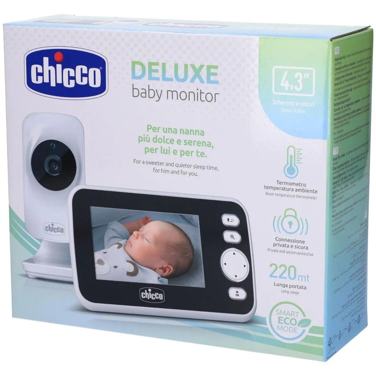 Chicco Video Baby Monitor Deluxe Videocaemra per Controllo Neonati