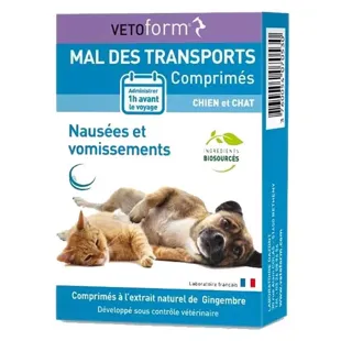 Vetoform Mal d'Auto Cane e Gatto 30 compresse