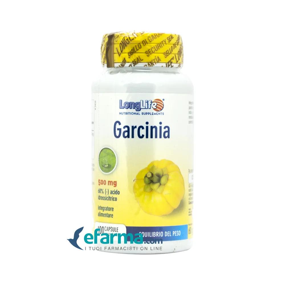 LongLife Garcinia Integratore Dimagrante 500 mg 100 Capsule