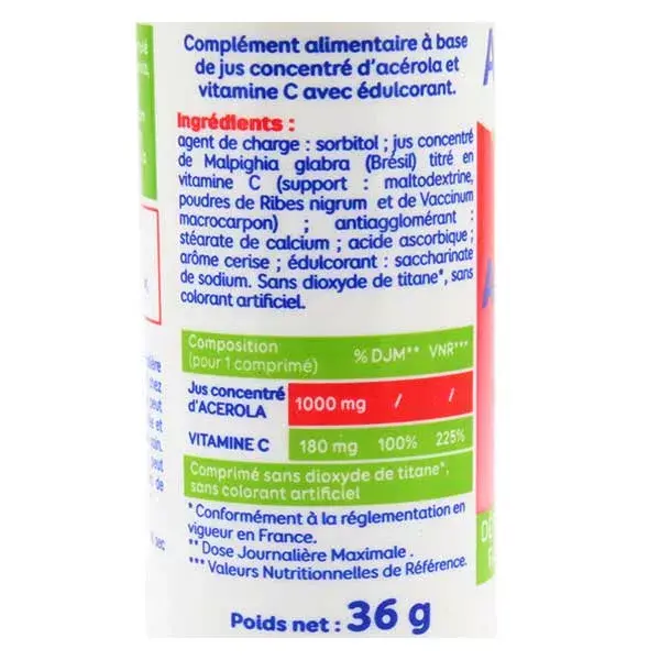 Alvityl Acerola 1000 Vitamin C 15 Chewable Tablets