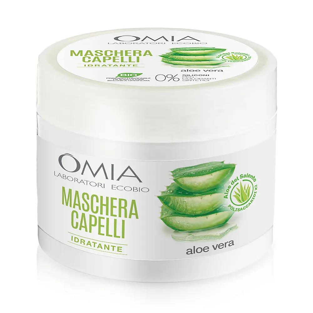 Omia Maschera Erboristica Ristrutturante con Aloe Vera per Capelli Secchi e Crespi 250 ml